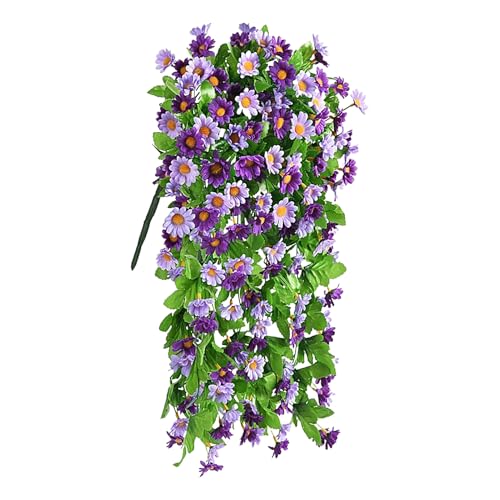 ycezw Blumenkranz, Künstliche Gartenpflanzen, 50 cm UV-beständige Seidengrieß Lebhafte Dekoration Wetterfest Daisy Für Innen Hochzeit Party von ycezw
