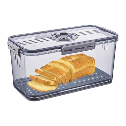 ycezw Brotbehälter, Lagerung von Brotbehältern - Zeitregistrierung wiederverwendbarer Brothalter, der Frische bewahrt - Luftdichte Brotsparer, Brothalter, Brotbehälter für Frische und ycezw Brotbehälter, Lagerung von Brotbehältern - Zeitregistrierung wiederverwendbarer Brothalter, der Frische bewahrt - Luftdichte Brotsparer, Brothalter, Brotbehälter für Frische und von ycezw