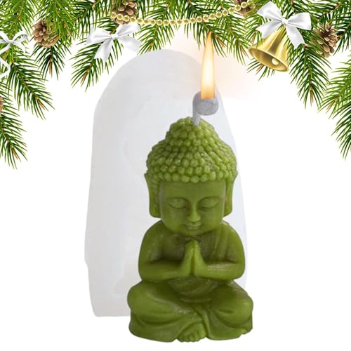 ycezw Buddha Kerzenformen aus Silikon, Buddha-Kerzenformen, Buddha-Kerzenformen, Silikonform für Statue aus Beton und Gips - Silikonformen für Zementstatuen aus Gips, Formen ycezw Buddha Kerzenformen aus Silikon, Buddha-Kerzenformen, Buddha-Kerzenformen, Silikonform für Statue aus Beton und Gips - Silikonformen für Zementstatuen aus Gips, Formen von ycezw