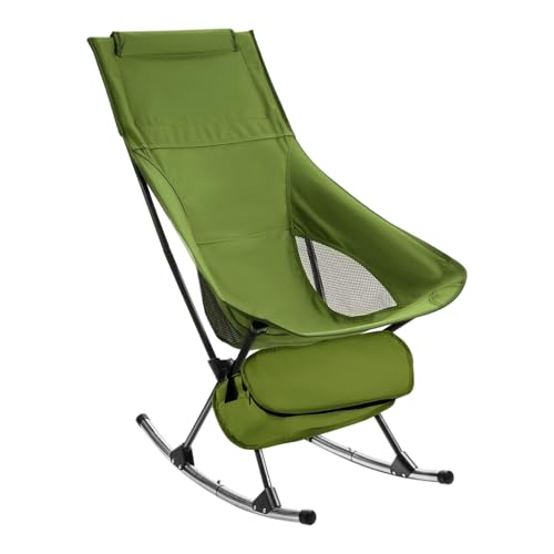 ycezw Camping Klappstuhl - Leichter Schaukelstuhl Für Draußen Mit Robustem Rahmen Und Gepolsterter Rückenlehne | Tragbare Möbel Für Terrasse Garten ycezw Camping Klappstuhl - Leichter Schaukelstuhl Für Draußen Mit Robustem Rahmen Und Gepolsterter Rückenlehne | Tragbare Möbel Für Terrasse Garten von ycezw