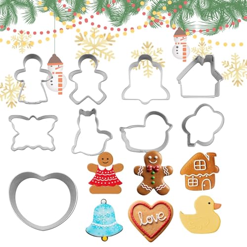 ycezw Edelstahl Kuchenschneider, Weihnachtskuchen | 9X Keksformen Kuchenform Set - Multifunktionales Tierkreuzer, Backwerkzeuge, Kuchenformen für Urlaubsfeiern ycezw Edelstahl Kuchenschneider, Weihnachtskuchen | 9X Keksformen Kuchenform Set - Multifunktionales Tierkreuzer, Backwerkzeuge, Kuchenformen für Urlaubsfeiern von ycezw