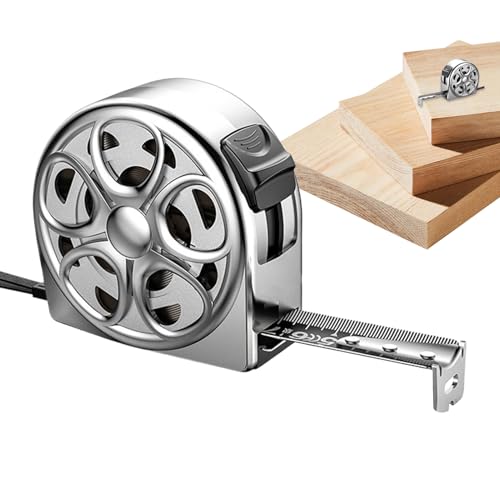 ycezw Edelstahl Maßband - Momentan Verschluss Maßband mit Hohl-Design | Leicht lesbare Spur, Praktische Messwerkzeuge mit Lineal Zubehör für den Einsatz in Ingenieurarbeit, Landwirtschaft ycezw Edelstahl Maßband - Momentan Verschluss Maßband mit Hohl-Design | Leicht lesbare Spur, Praktische Messwerkzeuge mit Lineal Zubehör für den Einsatz in Ingenieurarbeit, Landwirtschaft von ycezw