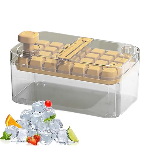 ycezw Eiswürfelform, wiederverwendbar, 6 Mulden, große Eisblockform mit Deckel, antihaftbeschichtet, Küchenhelfer für Sommerparty, Picknick, Outdoor, Reisen, Camping, Bier, Cocktailgetränke von ycezw