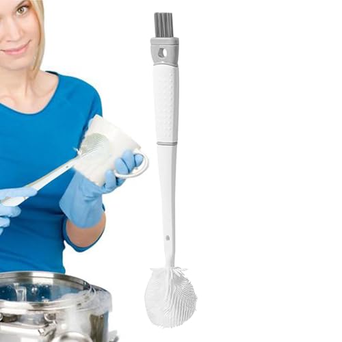 ycezw Flaschenbürste,Wasserflaschenbürsten für die Reinigung | Flaschenreiniger Scrub Bürste Langgriff Soft Touch Bottle Cleaner,Flaschenbürste Doppelkopf Trinkflasche Scheuerbürste von ycezw
