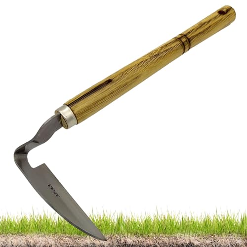 ycezw Gartenwerkzeug mit Handsichel, Gartenschnitzel, Unkrautentferner zum Graben und Schneiden | Gartenwerkzeug für Unkraut, Sensenentferner zum Lockern des Bodens, Anzuchtung, ycezw Gartenwerkzeug mit Handsichel, Gartenschnitzel, Unkrautentferner zum Graben und Schneiden | Gartenwerkzeug für Unkraut, Sensenentferner zum Lockern des Bodens, Anzuchtung, von ycezw