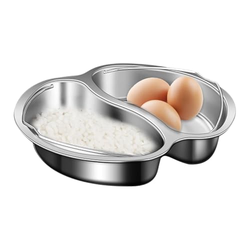 ycezw Gemeinsam genutztes Mahlzeitschale, Multifunktionskochfeld Dampfkorb, Glattes Dampftablett fachförmiges Design, Split Essen Pfanne Ergonomischer Griff Geeignet für gesundes Kochen ycezw Gemeinsam genutztes Mahlzeitschale, Multifunktionskochfeld Dampfkorb, Glattes Dampftablett fachförmiges Design, Split Essen Pfanne Ergonomischer Griff Geeignet für gesundes Kochen von ycezw