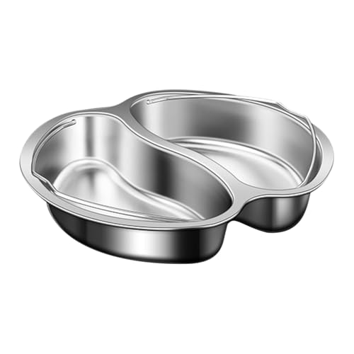 ycezw Geteiltes Essenstablett, Dampfkorb für vielseitigen Kocher | Unterteiltes Dampfgar-Tablett – Geteilter Dampftopf Verbrühungsschutz mit ergonomischem Griff für Reis, von ycezw