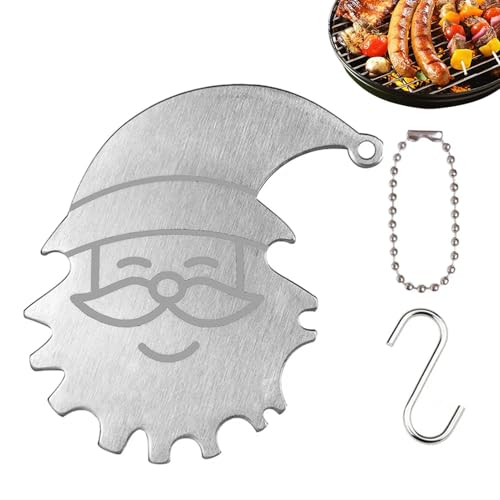 ycezw Grillschaber für Grillreinigung, BBQ Grill Scraper Werkzeug,BRISTLE-SOURT ROINELESS STAHL GRILL GRILL SCRAPER für Camping | Bärtige alte Mann Pfanne Peeler eingebauter Flaschenöffner ycezw Grillschaber für Grillreinigung, BBQ Grill Scraper Werkzeug,BRISTLE-SOURT ROINELESS STAHL GRILL GRILL SCRAPER für Camping | Bärtige alte Mann Pfanne Peeler eingebauter Flaschenöffner von ycezw