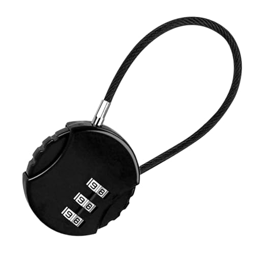 ycezw Gym Locker Lock - Kleines Vorhängeschloss | Runde Form Gepäckkombinationsschloss, 3-stellige Metallruckschloss | Kinder Reisegepäckzubehör und ycezw Gym Locker Lock - Kleines Vorhängeschloss | Runde Form Gepäckkombinationsschloss, 3-stellige Metallruckschloss | Kinder Reisegepäckzubehör und von ycezw