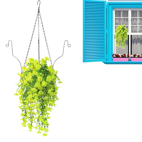 ycezw Hängende Körbe Mit Kunstblumen - Synthetische Pflanzen Korb | Hängende Synthetische Floral Pflanzendekoration für den Einsatz im Garten Arbeitsraum Fenster Hochzeit Esszimmer Balkon Flur Hotels ycezw Hängende Körbe Mit Kunstblumen - Synthetische Pflanzen Korb | Hängende Synthetische Floral Pflanzendekoration für den Einsatz im Garten Arbeitsraum Fenster Hochzeit Esszimmer Balkon Flur Hotels von ycezw