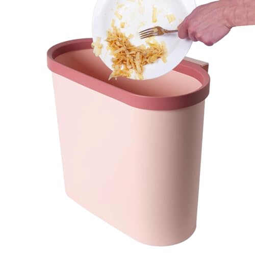 ycezw Hängender Mülltonne,Hängende Küchenmüll - Kleiner Mülleimer mit Deckel,Kompostkorb unter der Spüle, Essensabfallbehälter, Küchenabfallbehälter für Badezimmer im Schlafzimmer ycezw Hängender Mülltonne,Hängende Küchenmüll - Kleiner Mülleimer mit Deckel,Kompostkorb unter der Spüle, Essensabfallbehälter, Küchenabfallbehälter für Badezimmer im Schlafzimmer von ycezw