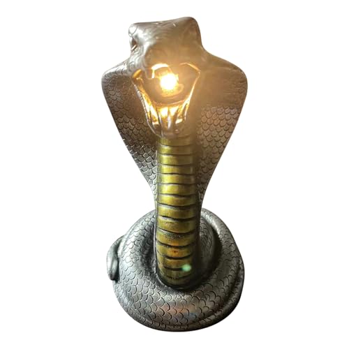 ycezw Halloween Schlange Lampe - Tischleuchte Gotische Schlangenfigur - Dekorative Beleuchtung Nachttischlampe Für Studierzimmer, Büro Und von ycezw