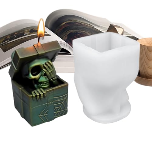 ycezw Halloween Silikone Formen - Silikon Duftkerzenform - Einfache Entformung Für Gipsdekoration Und Bastelprojekte Zu Halloween ycezw Halloween Silikone Formen - Silikon Duftkerzenform - Einfache Entformung Für Gipsdekoration Und Bastelprojekte Zu Halloween von ycezw