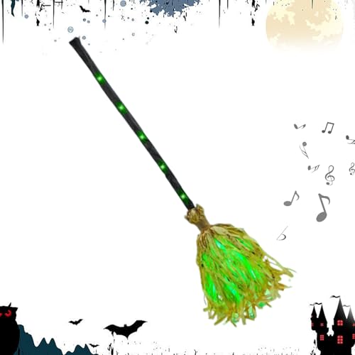 ycezw Halloweenbesen Rohr Selbst | Tanzende Hexenbesen Unheimliche Dekoration | Partyzubehör Mit Sound Und Für Wohnkultur Zimmer Wand Drinnen Draußen Garten Patio ycezw Halloweenbesen Rohr Selbst | Tanzende Hexenbesen Unheimliche Dekoration | Partyzubehör Mit Sound Und Für Wohnkultur Zimmer Wand Drinnen Draußen Garten Patio von ycezw