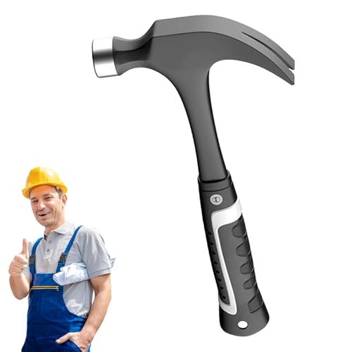 ycezw Hammer-Werkzeuge,Carpenter Hammer | Rutschfeste Hammer mit gerader Klaue,Gummihammer aus Kohlenstoffstahl, kleines Hammerwerkzeug für Haushalt ycezw Hammer-Werkzeuge,Carpenter Hammer | Rutschfeste Hammer mit gerader Klaue,Gummihammer aus Kohlenstoffstahl, kleines Hammerwerkzeug für Haushalt von ycezw