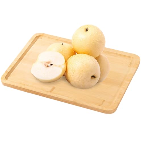 ycezw Holz Tablett,Holztablett,Serviergeschirr Getränkehalter Holz Platz - Elegantes Servertablett Snack Servierbrett für Kaffee Kerzenbrot von ycezw