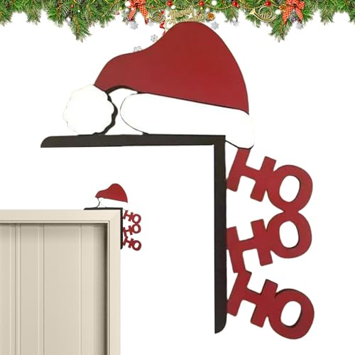ycezw Holz Türrahmen Dekor, Weihnachtstür Eckendekoration, Festival Cartoon Tür Ecke, Bunte Türrahmen Topper Dekoration für Zuhause, Fenster, Schränke ycezw Holz Türrahmen Dekor, Weihnachtstür Eckendekoration, Festival Cartoon Tür Ecke, Bunte Türrahmen Topper Dekoration für Zuhause, Fenster, Schränke von ycezw