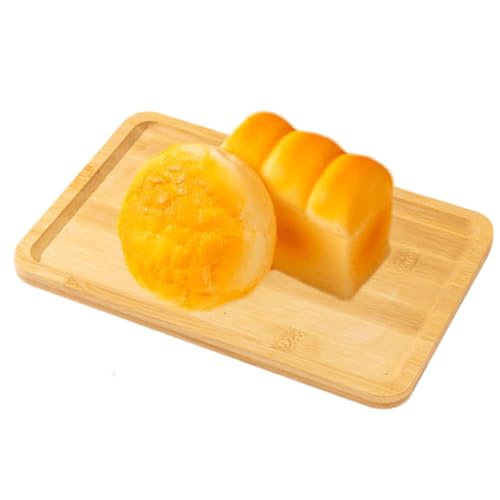 ycezw Holztablett,Holztablett,Tischtablett Rustikale dekorative Getränkehalter Serviergeschirr | Elegantes Essgeschirr Serviertablett Snack Serviertablett für Kaffee Kerzenbrot von ycezw