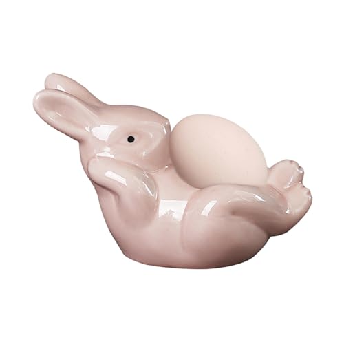 ycezw Keramik Eierbecher Halter, Bunny Egg Cup - Halter für einfache Eierstände,Eierbecher in Ostern Porzellan für weich gekochte Eier, Halter für einfache Eierständer, Cartoon Eierbecher von ycezw