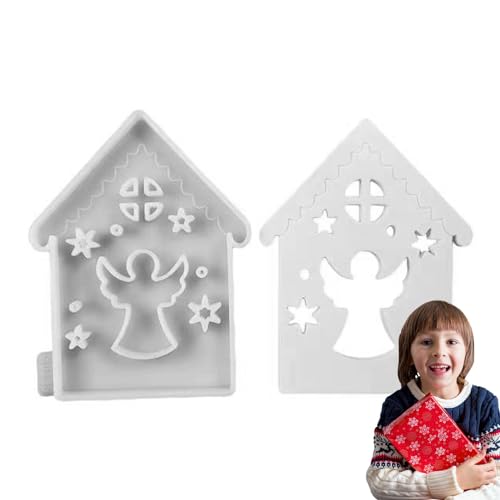 ycezw Kerzenform in Hausform, Silikonform für Kerzen zu Hause, Harzform mit Weihnachtsthema, , Harzform für Weihnachten, Silikonformen für Kerzen ycezw Kerzenform in Hausform, Silikonform für Kerzen zu Hause, Harzform mit Weihnachtsthema, , Harzform für Weihnachten, Silikonformen für Kerzen von ycezw