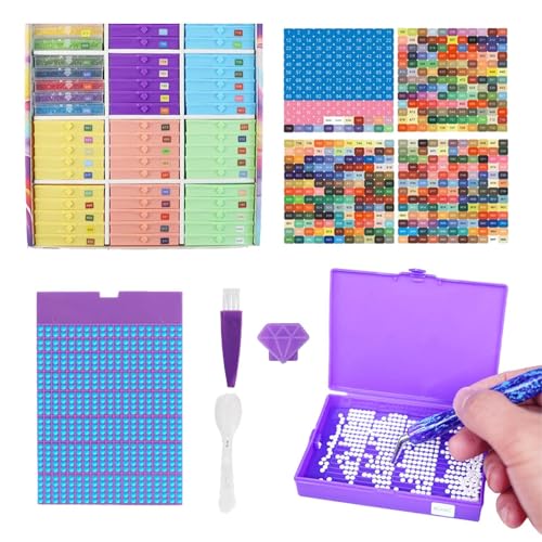 ycezw Kristallmalerei Lagerung Container | Strass Kunst Tabletts Und Malaufbewahrung | Organizer für Werkzeuge Zubehör Jugendliche Erwachsene Kinder ycezw Kristallmalerei Lagerung Container | Strass Kunst Tabletts Und Malaufbewahrung | Organizer für Werkzeuge Zubehör Jugendliche Erwachsene Kinder von ycezw