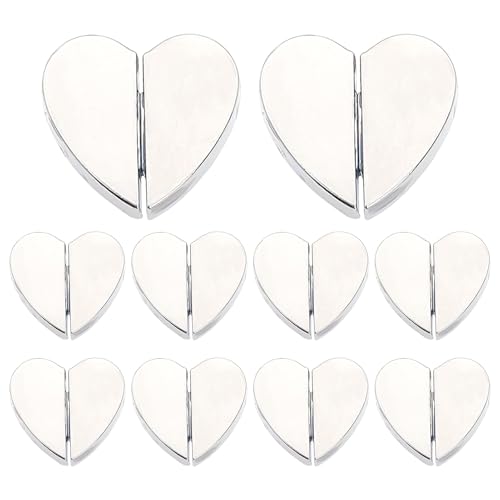 ycezw Magnete für Vorhänge schließen, drapierende Magnete | Starke Duschmagnete Clips Drape näher | 10x Legierung schwere Gewichte, herzförmige Schließung für Vorhang, Flagge, Tischtuch ycezw Magnete für Vorhänge schließen, drapierende Magnete | Starke Duschmagnete Clips Drape näher | 10x Legierung schwere Gewichte, herzförmige Schließung für Vorhang, Flagge, Tischtuch von ycezw