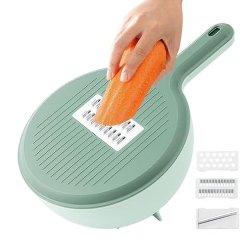 ycezw Manuelle Food Chopper, Food Chopper - Abnehmbare 6 in 1 Zwiebelschneider,Multifunktionale Essenschneider, tragbare Küchengeräte für Gemüse, Käse, Obst von ycezw