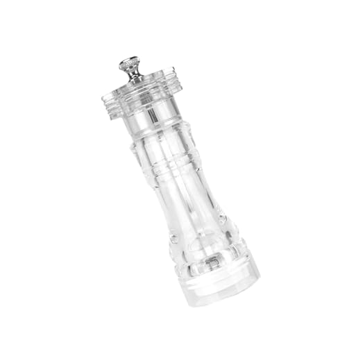 ycezw Manuelle Salz- und Pfeffermühle, Manuelle Pfeffermühle und Salzstreuer - Klares transparentes Design Geschmacksmühlen Pfeffermühle | Pfefferkörnmühle für schwarzen Pfeffer Grobes Meersalz ycezw Manuelle Salz- und Pfeffermühle, Manuelle Pfeffermühle und Salzstreuer - Klares transparentes Design Geschmacksmühlen Pfeffermühle | Pfefferkörnmühle für schwarzen Pfeffer Grobes Meersalz von ycezw