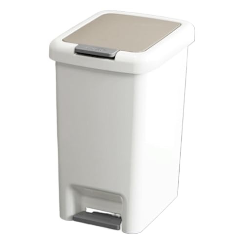 ycezw Papierkorbdeckel, Mülleimer für Zuhause,Kleine Mülltonne Trittpedal Mülleimer | Geruchsschutz Papierkörbe Soft Verschluss Ergonomische Wohnaccessoires für Badezimmer ycezw Papierkorbdeckel, Mülleimer für Zuhause,Kleine Mülltonne Trittpedal Mülleimer | Geruchsschutz Papierkörbe Soft Verschluss Ergonomische Wohnaccessoires für Badezimmer von ycezw