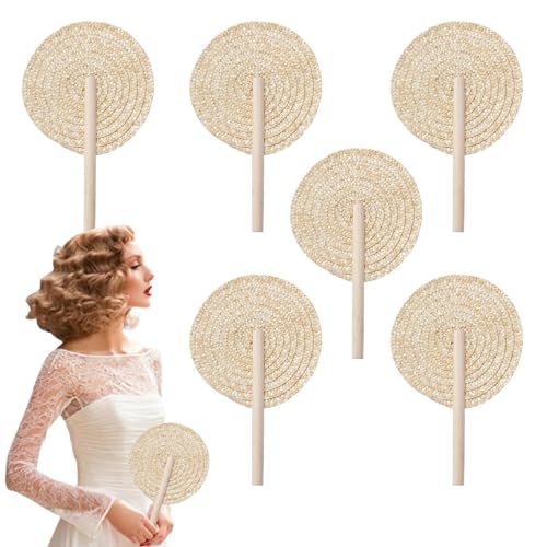 ycezw Raffia Fans - 6 Stück Handgemachte Natürliche Raffia Fans | Böhmische Kühlzubehör Natürliche Handheld Home Decoration Hochzeitsgeschenke ycezw Raffia Fans - 6 Stück Handgemachte Natürliche Raffia Fans | Böhmische Kühlzubehör Natürliche Handheld Home Decoration Hochzeitsgeschenke von ycezw