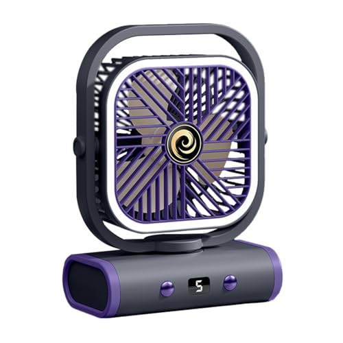 ycezw Schreibtischventilator – leiser Schreibtischventilator | kompakter wiederaufladbarer Fächer mit verstellbarer Neigung | Reisezubehör für Schlafzimmer und Schlafsaal ycezw Schreibtischventilator – leiser Schreibtischventilator | kompakter wiederaufladbarer Fächer mit verstellbarer Neigung | Reisezubehör für Schlafzimmer und Schlafsaal von ycezw