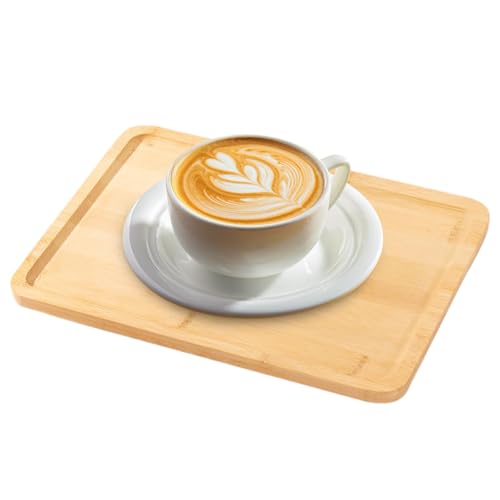ycezw Serviertablett aus Holz, Tablett aus Holz - Tischtablett rustikaler dekorativer Serviertablett | Vielseitiges und elegantes Abendessen Tablett für Tee, Brot und Kaffee ycezw Serviertablett aus Holz, Tablett aus Holz - Tischtablett rustikaler dekorativer Serviertablett | Vielseitiges und elegantes Abendessen Tablett für Tee, Brot und Kaffee von ycezw