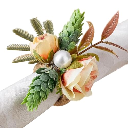 ycezw Serviettenringe,Künstliche Blume Serviettenringe | Künstliche Serviettenringe für Esstisch - Western Serviettenringhalter Serviette Schnallen für Hochzeitsbankett Thanksgiving Tischdekoration ycezw Serviettenringe,Künstliche Blume Serviettenringe | Künstliche Serviettenringe für Esstisch - Western Serviettenringhalter Serviette Schnallen für Hochzeitsbankett Thanksgiving Tischdekoration von ycezw