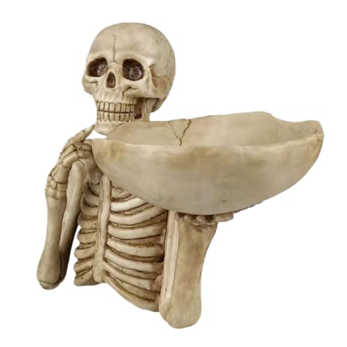 ycezw Skeleton für Essen, Halloween Snacktablett, Hartscheibe Dekorative Behälter für Süßigkeiten Tisch Festgets Wohnkultur von ycezw