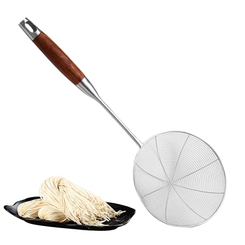 ycezw Spinnenschuppen aus Metallgeflecht - Spinnenlöffel-Sieb, feinmaschiger Kleberlöffel | Edelstahlkappe mit Griff, Fettschäumensieb zum Frittieren ycezw Spinnenschuppen aus Metallgeflecht - Spinnenlöffel-Sieb, feinmaschiger Kleberlöffel | Edelstahlkappe mit Griff, Fettschäumensieb zum Frittieren von ycezw