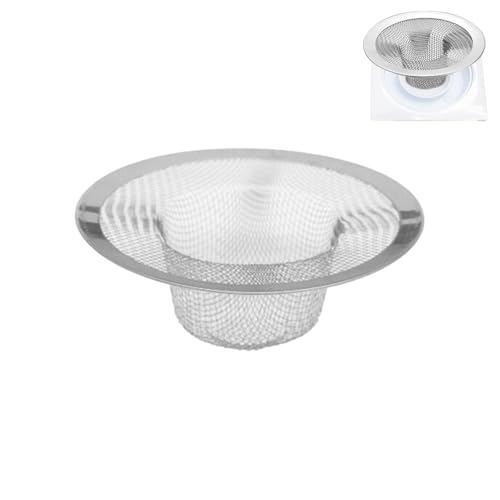 ycezw Spüle Edelstahl, Edelstahl Spüle - Anti-Clog Rostschutz Sink Screen Waschbecken Drainage Netzfilter | Korbfilterfalle Küchenablauf Seile, Waschbecken aus Metall für Bad Badewanne RV von ycezw