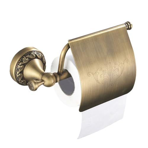 ycezw Toilettenpapierhalter, Wandhalterung Für Toilettenpapier Retro, Dekorative Lagerregal für Landhaus, Wohnwagen, Badezimmer, WC Und Moderne Organisation In von ycezw