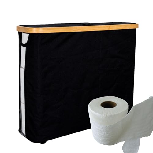 ycezw Toilettenpapierhalter mit Deckel, Toilettenpapierkorb | 23 Liter großer Papierbehälter mit Deckel, klappbarer Toilettenpapierhalter, Toilettenpapierhalter ycezw Toilettenpapierhalter mit Deckel, Toilettenpapierkorb | 23 Liter großer Papierbehälter mit Deckel, klappbarer Toilettenpapierhalter, Toilettenpapierhalter von ycezw