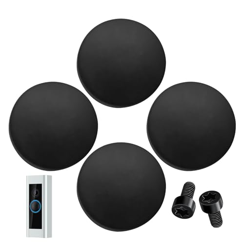 ycezw Türklingelknöpfe, runder Türklingel,4 Stück Ersatztürklingel mit Schrauben - Ringzubehör, Türabdeckung Ersatz, Verbesserung der Sicherheit zu Hause von ycezw