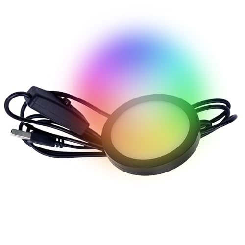 ycezw Unter Regalbeleuchtung, LED -Lichtspuck - LED USB Stimmungslicht mit Aluminiumschale | Nachttischlampe, Nachrichtenbeleuchtung für Kinder, Familie, Freunde, Zuhause, Büro von ycezw