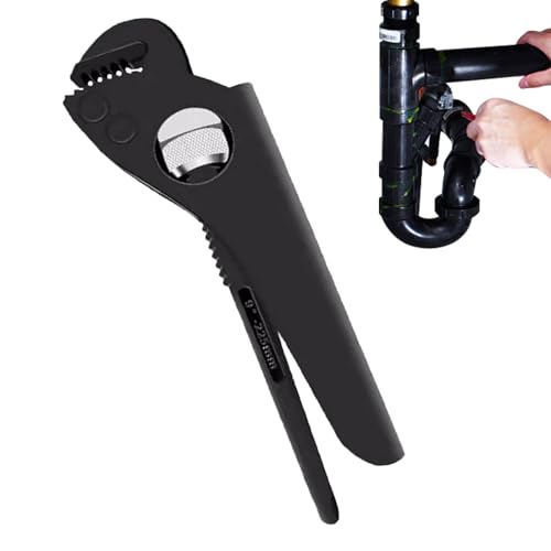 ycezw Wasserrohrzange, verstellbarer Rohrleitungsschlüssel, Sanitärwerkzeuge, Mehrzweckzange für Muttern, Gelenke, Wasserhahn, Warmwasserbereiter, Spüle, Küche, Zuhause, Garage, WC, Bau von ycezw