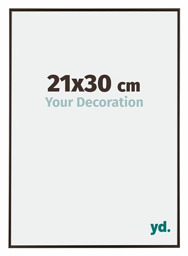 Your Decoration - Bilderrahmen 21x30 cm - Antrazit - Bilderrahmen aus Kunststoff mit Acrylglas - Antireflex - 21x30 Rahmen - Evry Your Decoration - Bilderrahmen 21x30 cm - Antrazit - Bilderrahmen aus Kunststoff mit Acrylglas - Antireflex - 21x30 Rahmen - Evry von yd.