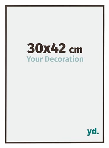 Your Decoration - Bilderrahmen 30x42 cm - Antrazit - Bilderrahmen aus Kunststoff mit Acrylglas - Antireflex - 30x42 Rahmen - Evry Your Decoration - Bilderrahmen 30x42 cm - Antrazit - Bilderrahmen aus Kunststoff mit Acrylglas - Antireflex - 30x42 Rahmen - Evry von yd.