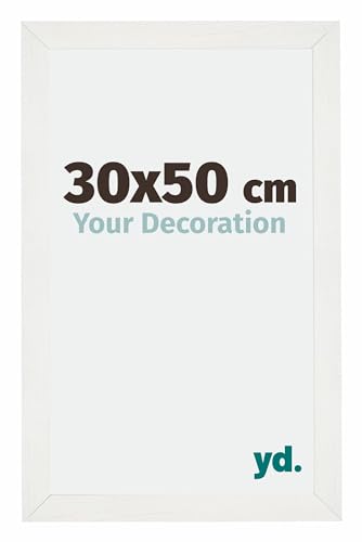 yd. Your Decoration - Bilderrahmen 30x50 cm - Billderrahmen aus MDF mit Acrylglas - Antireflex - 30x50 Rahmen - Mura von yd.