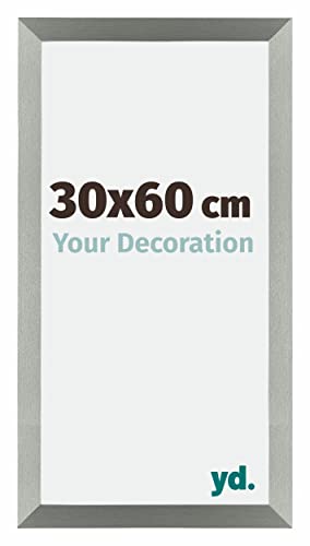 yd. Your Decoration - Bilderrahmen 30x60 cm - Bilderrahmen aus MDF mit Acrylglas - Antireflex - Ausgezeichnete Qualität - Champagner - Mura von yd.