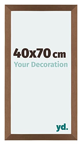 yd. Your Decoration - Bilderrahmen 40x70 cm - Kupfer Dekor - Billderrahmen aus MDF mit Acrylglas - Antireflex - 40x70 Rahmen - Mura von yd.