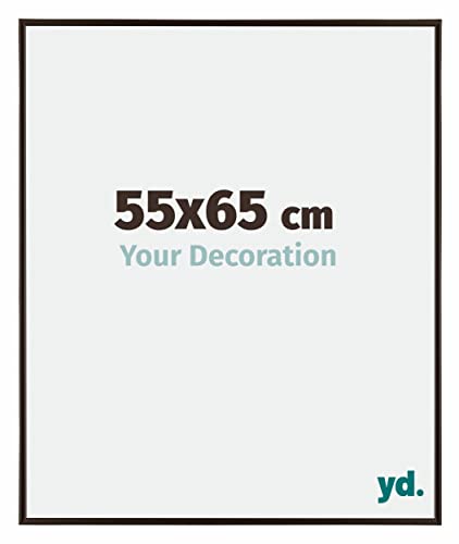 yd. Your Decoration - Bilderrahmen 55x65 cm - Antrazit - Bilderrahmen aus Kunststoff mit Acrylglas - Antireflex - 55x65 Rahmen - Evry von yd.