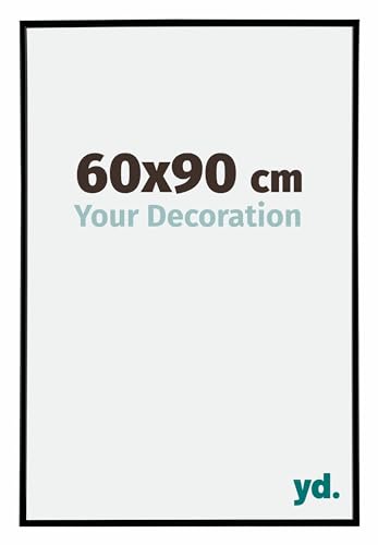 Your Decoration - Bilderrahmen 60x90 cm - Schwarz Matt - Bilderrahmen aus Kunststoff mit Acrylglas - Antireflex - 60x90 Rahmen - Evry von yd.