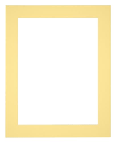 yd., Passepartout 30x40 cm Fotogröße - 40x50 cm Bildgrösse - Gelb - Museumkarton, von yd.