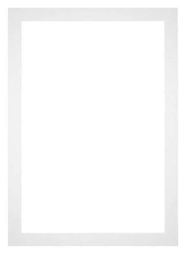 yd. Passepartout 33x48 cm für Fotogröße 20x40 - Weiß - Museumkarton - Außenmaße 33x48 cm - Innengröße 20x40 cm von yd.